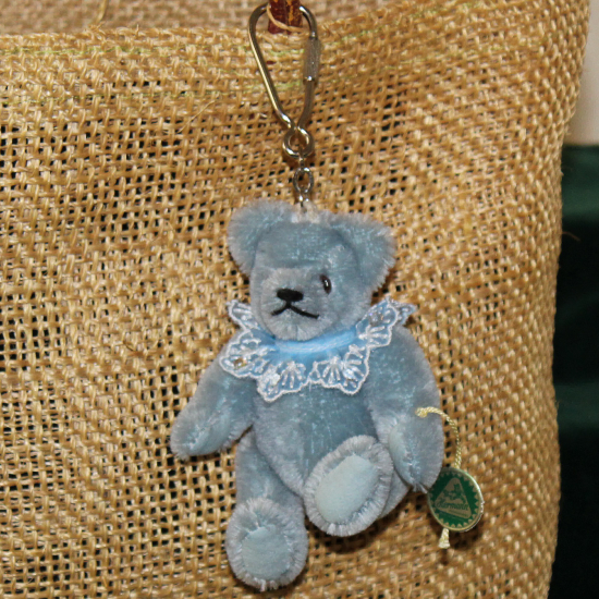 Teddy-Pendant 2019 Miniature- Mohair-Teddy Piccolo 11 cm Teddy Bear by Hermann-Coburg