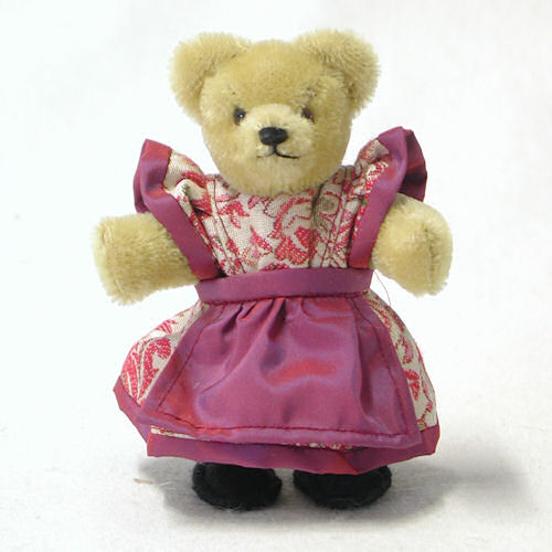 Miniatur Steh-Br Bavarian Girl 14 cm Teddy Bear by Hermann-Coburg