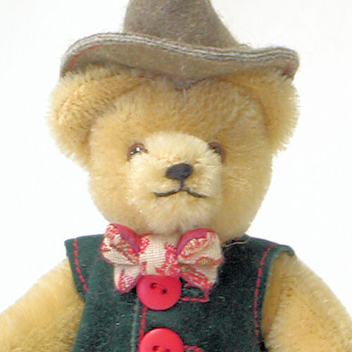 Miniatur Steh-Br Bavarian Boy 14 cm Teddybr von Hermann-Coburg