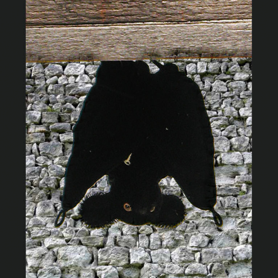 Vampi die kleine schwarze Fledermaus 11 cm Teddybr von Hermann-Coburg