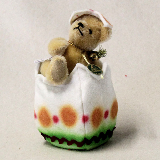 Eins, zwei, drei ? der Teddy schlpft aus dem Ei ? Teddy gelb 12 cm Teddybr von Hermann-Coburg