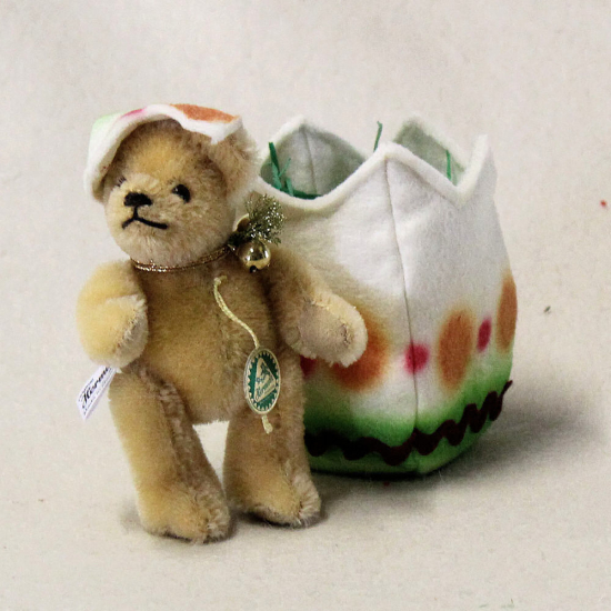 Eins, zwei, drei ? der Teddy schlpft aus dem Ei ? Teddy gelb 12 cm Teddybr von Hermann-Coburg