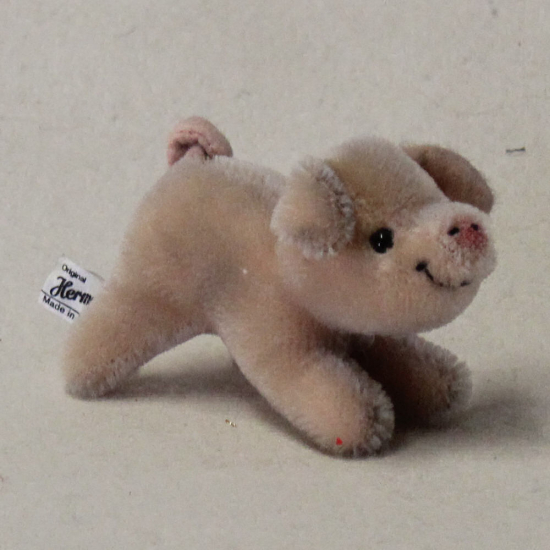 Mohair Miniatur Glcksschwein ?Piggi? 12 cm Teddybr von Hermann-Coburg
