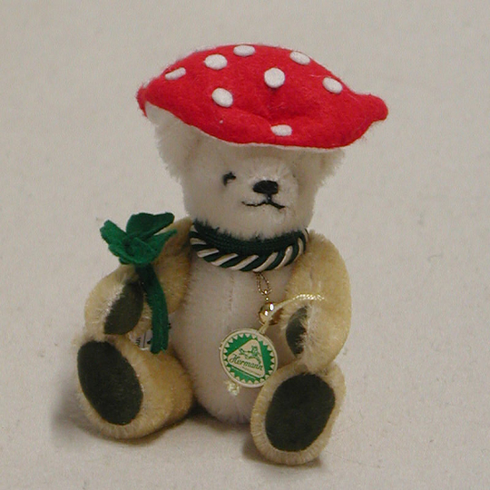 Glcksbringer Glckspilz 14 cm Teddybr von Hermann-Coburg