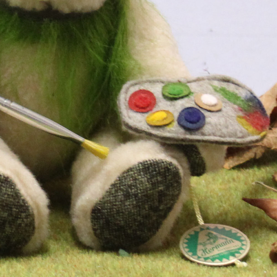 Kleiner Herbstwichtel 19 cm Teddybr von Hermann-Coburg