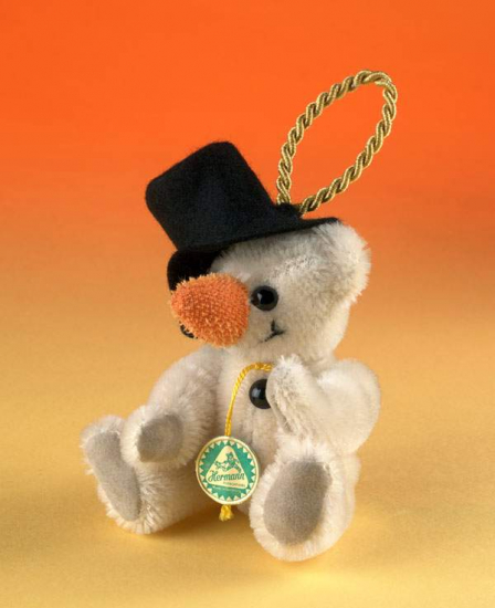 Schneemann 11 cm Teddybr von Hermann-Coburg