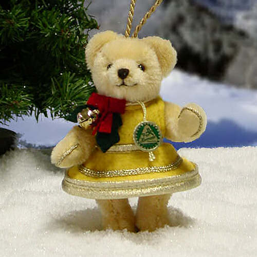 Weihnachtsglckchen 11 cm Teddybr von Hermann-Coburg