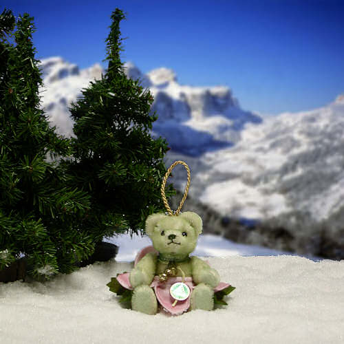 Kleine Christrose 11 cm Teddyb�r von Hermann-Coburg
