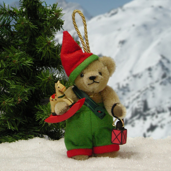 Christmas Dwarf 11 cm Teddy Bear by Hermann-Coburg