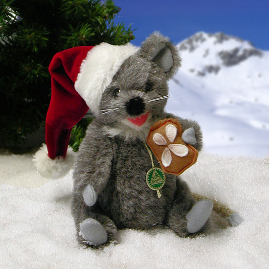 Little Christmas Mouse 19 cm Teddy Bear by Hermann-Coburg