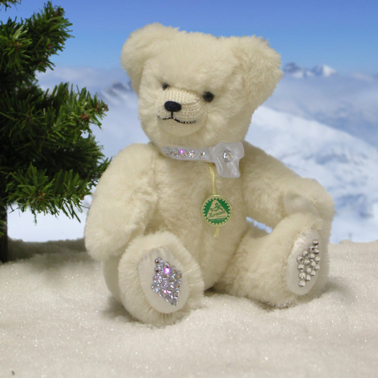 Kleiner Schneekristrall 22 cm Teddybr von Hermann-Coburg