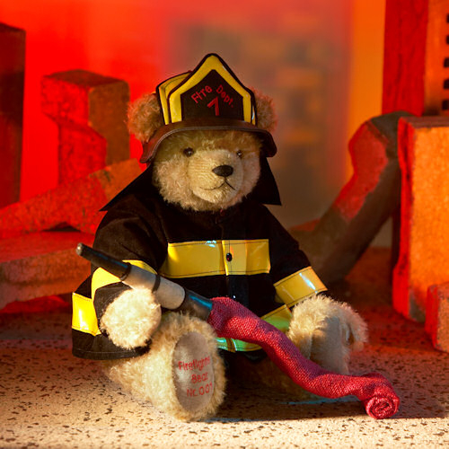 Firefighter  36 cm Teddy Bear by Hermann-Coburg