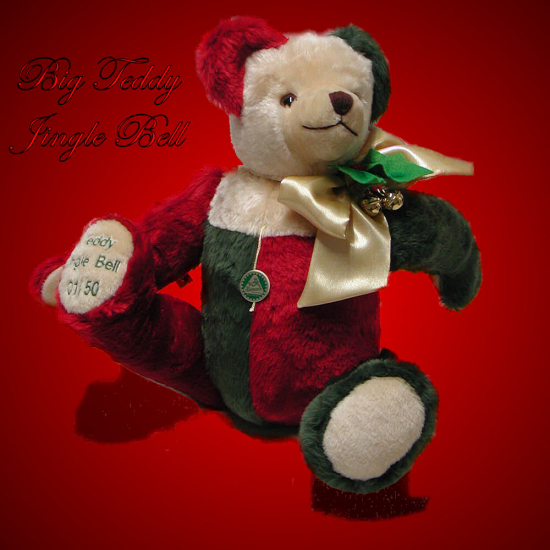 Big Teddy Jingle Bell 50 cm Teddybr von Hermann-Coburg