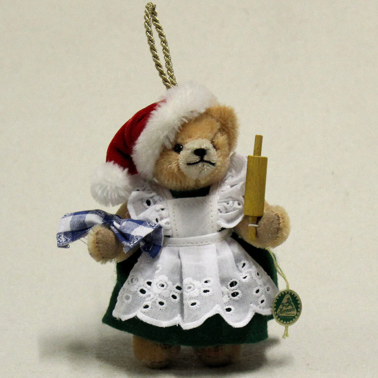 In der Weihnachtsbckerei mit Mrs. Santa 13 cm Teddybr von Hermann-Coburg