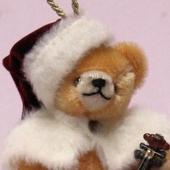 Kleiner Weihnachtsmusikant 13 cm Teddybr von Hermann-Coburg