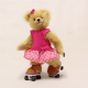 Rollschuh Lilly mit ihren Roller Skates 32 cm Teddyb�r von Hermann-Coburg