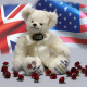 Royal Wedding Bear 2018 HRH Prince Harry and Meghan 35 cm Teddybr von Hermann-Coburg