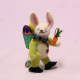 Steh-Miniatur Kleiner Osthase Gustav 16 cm Teddybr von Hermann-Coburg