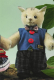 Miniatur Steh-Katze Junge 14 cm Teddybr von Hermann-Coburg
