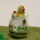 Little Chicky in the Easter Egg 7 cm Teddybr von Hermann-Coburg