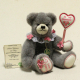 Sweet Valentine mit Herz (Modell 2019) 29 cm Teddybr von Hermann-Coburg