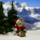 Classic Santa 11 cm Teddyb�r von Hermann-Coburg