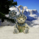 Kleiner Schneekristall 11 cm Teddybr von Hermann-Coburg