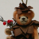 Kleiner Tannenzapfen 13 cm Teddybr von Hermann-Coburg