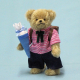 Schulkind Junge 22 cm Teddybr von Hermann-Coburg