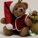 Weihnachts-Santa 13 cm Teddyb�r von Hermann-Coburg