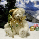 White Christmas 37 cm Teddybr von Hermann-Coburg