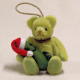 Die Weihnachtsgurke Ornament 14 cm Teddybr von Hermann-Coburg