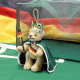 Knig Fuball HERMANN Ornament 2024 14 cm Teddybr von Hermann-Coburg