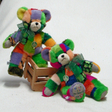 Wir sind bunt ? Teddy  35 cm Teddy Bear by Hermann-Coburg