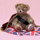 Queen Elizabeth II. Platinum Jubilee Bear 2022 35 cm Teddy Bear by Hermann-Coburg