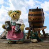 Oktoberfest-Beer-Waitress 35 cm Teddy Bear by Hermann-Coburg