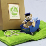 Sonntags-Ausflug auf 4 Rdern mit Klein-Benno 18 cm Teddybr von Hermann-Coburg