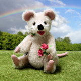Little Springtime Mouse 19 cm Teddy Bear by Hermann-Coburg