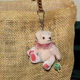 Teddy-Pendant 2019 Miniature- Mohair-Teddy Piccolo 11 cm Teddy Bear by Hermann-Coburg