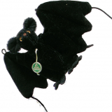 Vampi die kleine schwarze Fledermaus 11 cm Teddybär von Hermann-Coburg