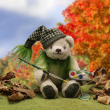 Kleiner Herbstwichtel 19 cm Teddybr von Hermann-Coburg