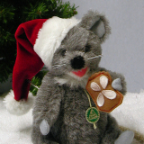 Little Christmas Mouse 19 cm Teddy Bear by Hermann-Coburg