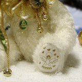 White Christmas 37 cm Teddy Bear by Hermann-Coburg