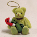 Die Weihnachtsgurke Ornament 14 cm Teddybär von Hermann-Coburg